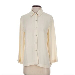 Eileen Fisher Cream Button-Down Shirt NWOT